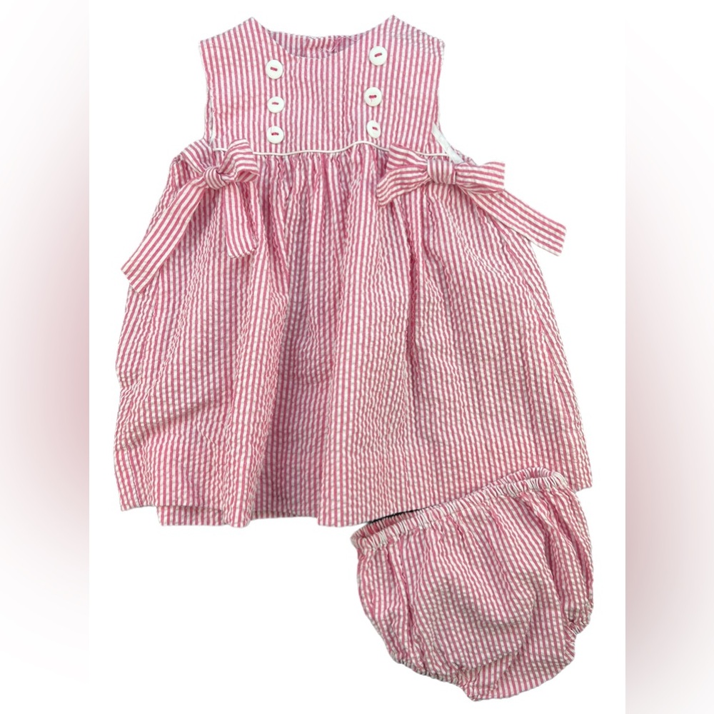 PA Classics Seersucker Dress and Bloomers - 3M